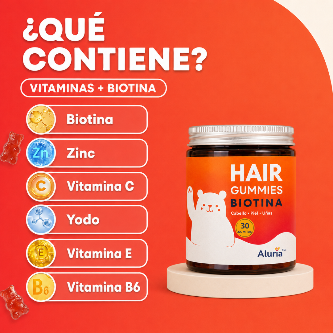 Aluria™ Hair Gummies Biotina