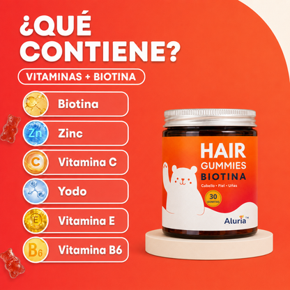 Aluria™ Hair Gummies Biotina